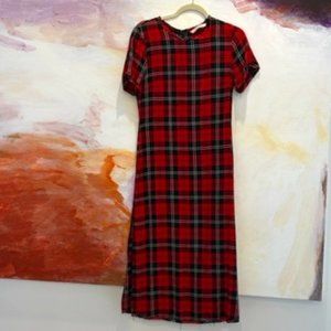 Plaid Zara maxi dress